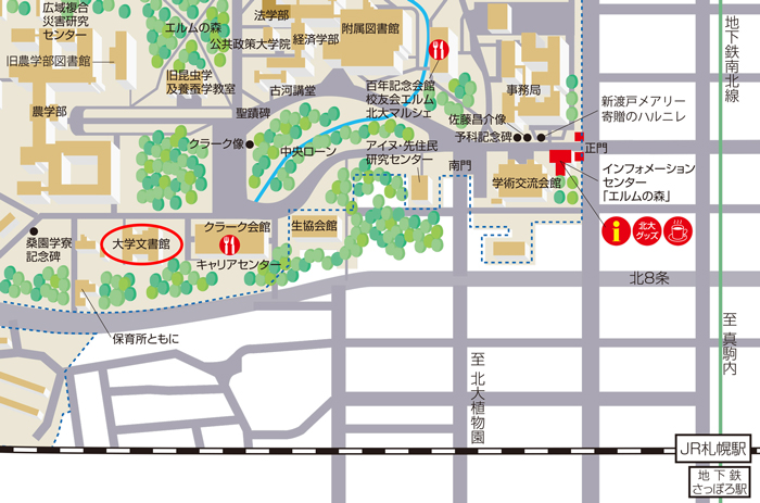 地図を配置する位置