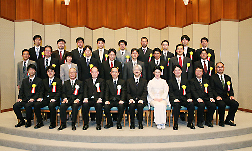 授賞式での集合写真