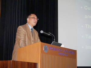 馬中 中国人民大学環境学院院長による基調講演