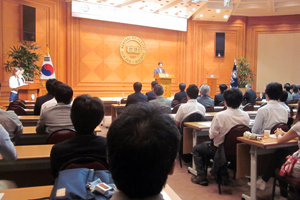 開会式の様子(漢陽大学校)