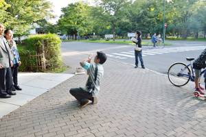 写真撮影サービスの様子