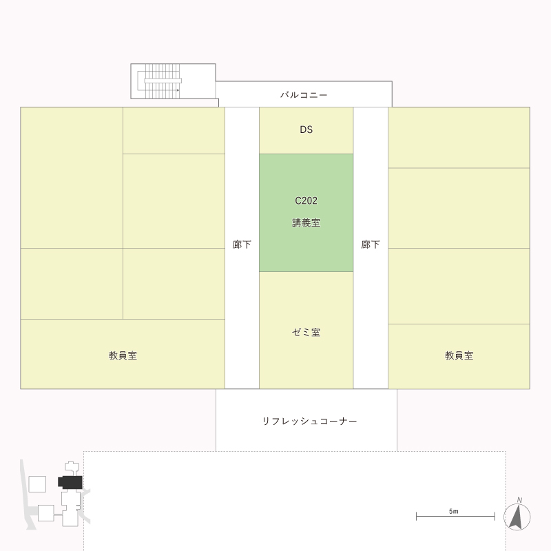 地球環境科学研究院アクセス館内マップ