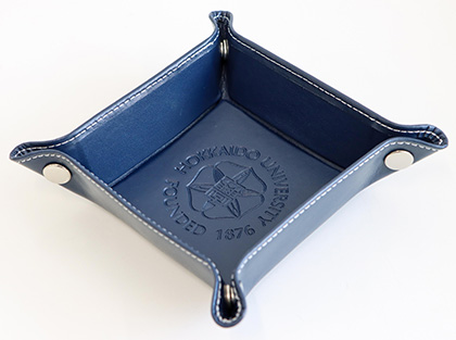 Collapsible Leather Valet tray