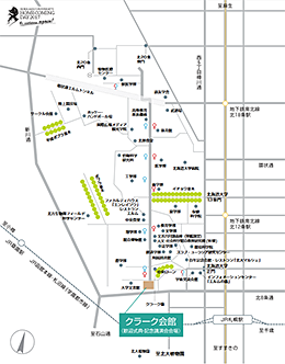 シャトルバス路線図