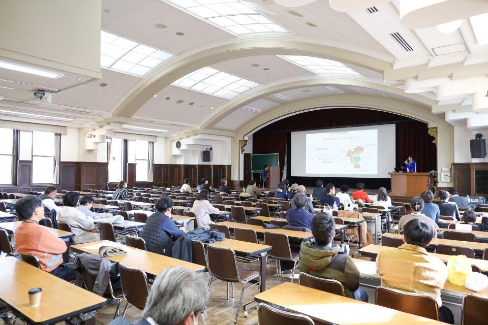 農学部大講堂で行われた北大マルシェアワード最終審査