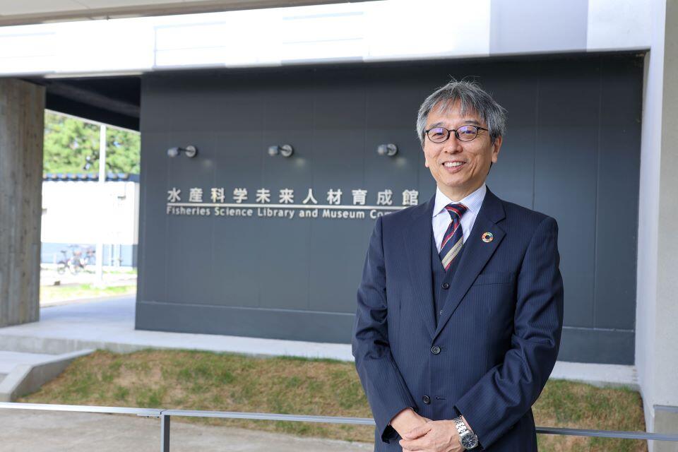 水産科学研究院長の都木靖彰さん(撮影:長尾 美歩)