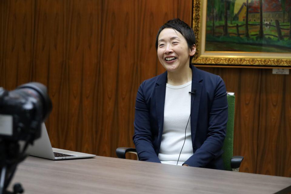 工学研究院の石川志保准教授（撮影：齋藤有香）
