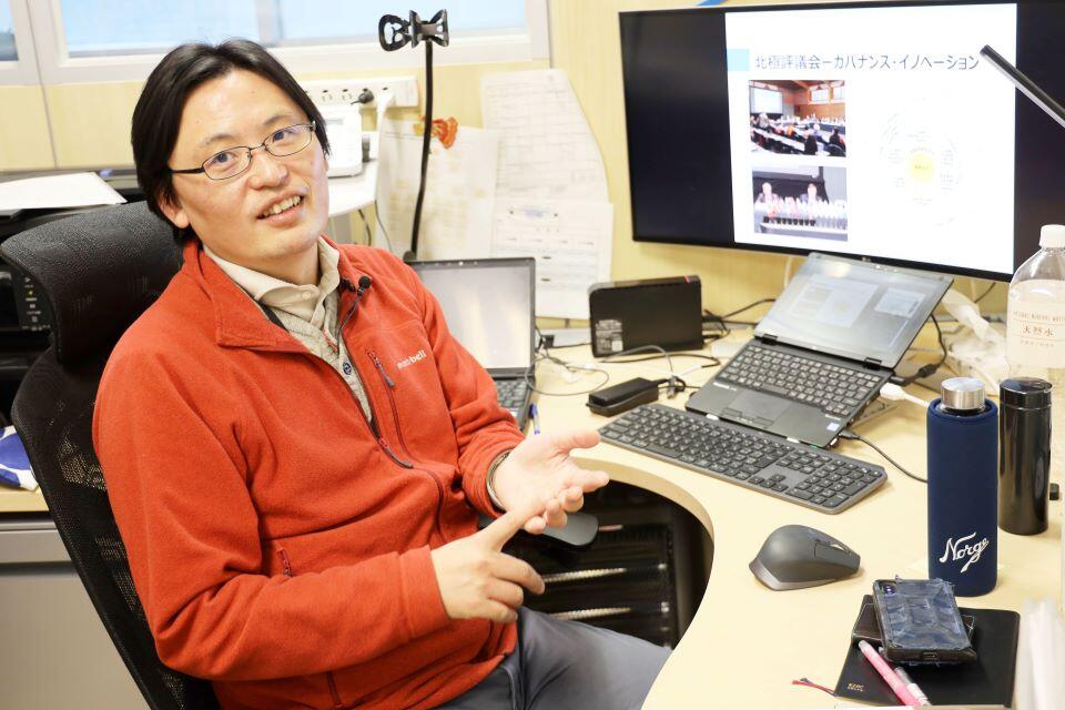 北極域研究センター 大西富士夫 特任准教授(撮影:齋藤有香)