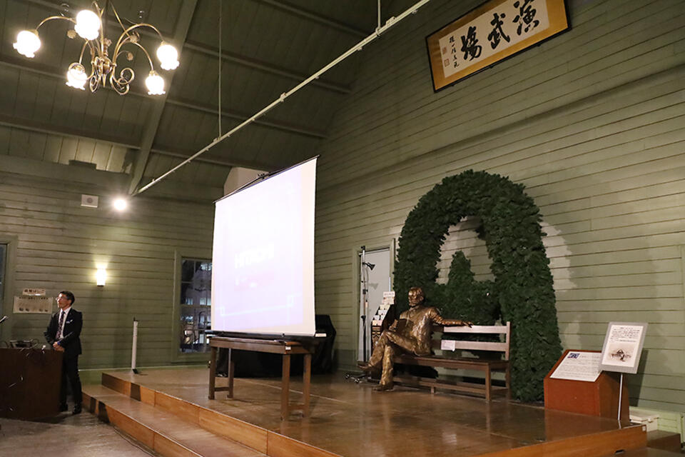 会場にはクラーク博士の姿も