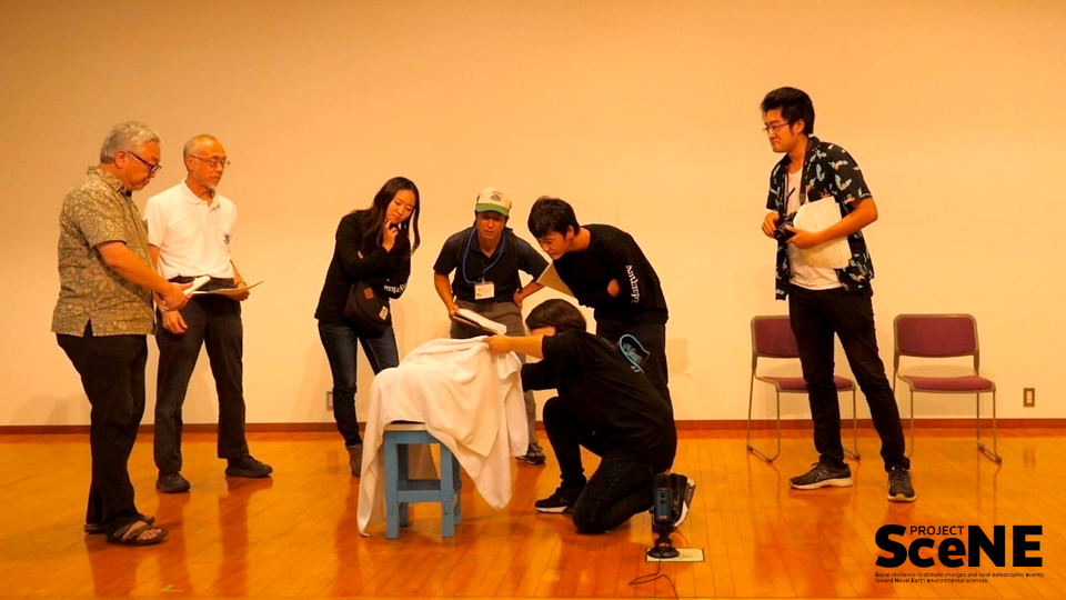 喜界島で行った演劇の様子(Project Scene)