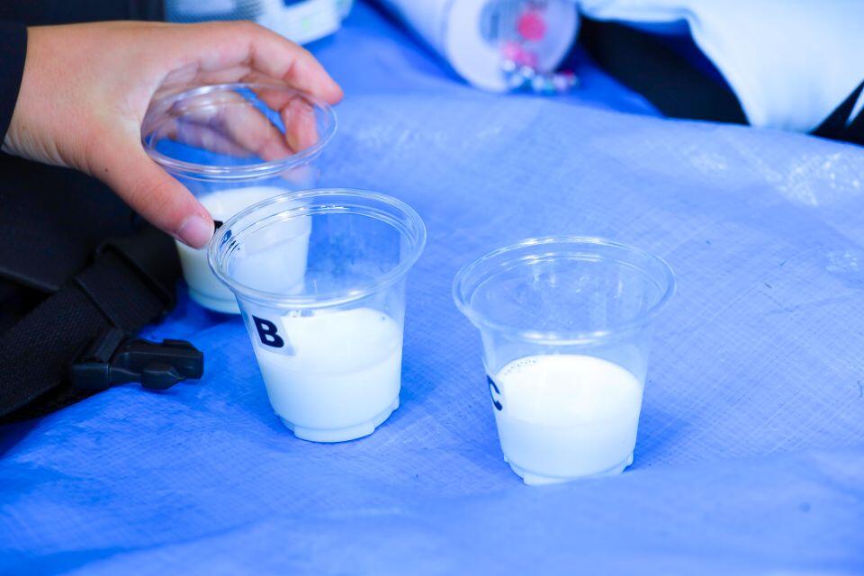 どれか一つが北大牛乳、当てられるかな？