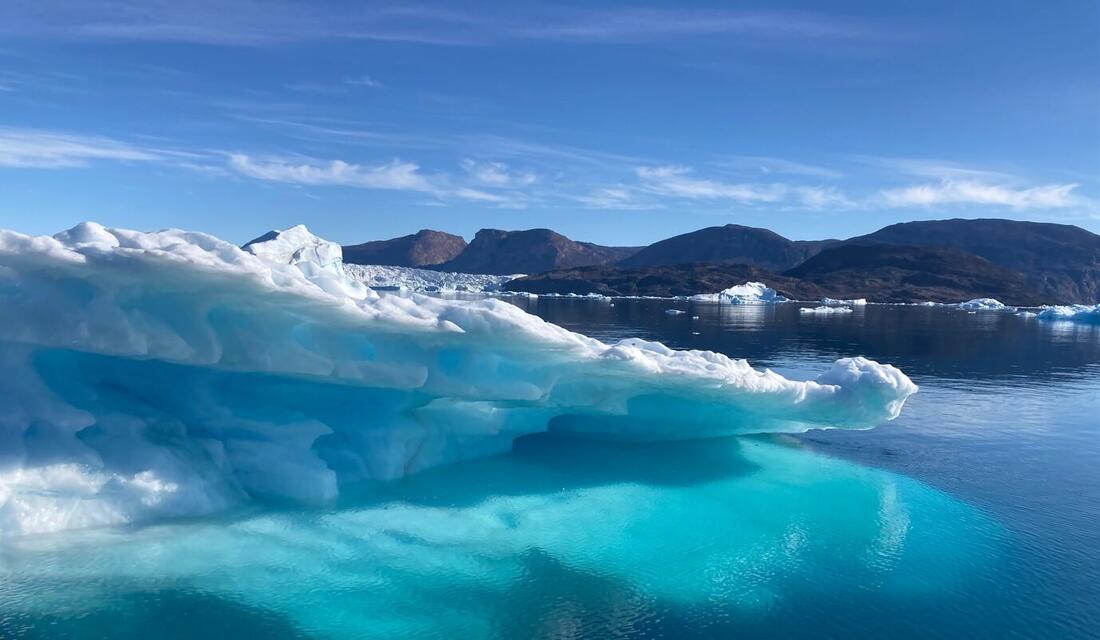 ボードインフィヨルドの氷山。グリーンランドにて(提供:Evgeny Podolskiy准教授)