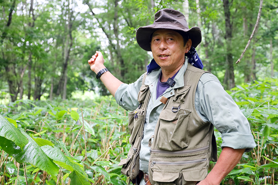 北方生物圏フィールド科学センター 准教授で静内研究牧場長の河合正人さん)